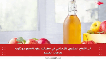 خل التفاح العضوي كنز مناعي في مطبخك لطرد السموم وتقوية دفاعات الجسم